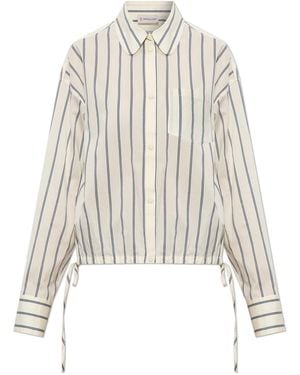 Moncler Striped Shirt - White