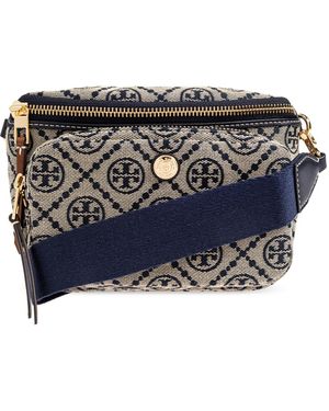 Tory Burch Mini "T Monogram" Dog Bag - Blue
