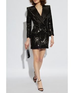 Balmain Sequin Dress - Black