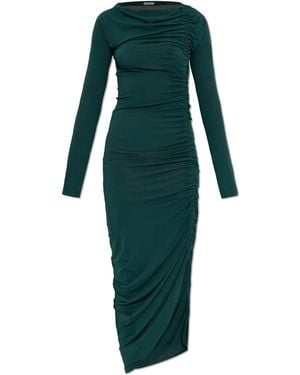 Ferragamo Draped Dress - Green
