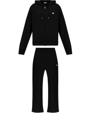 EA7 Tracksuit Set: Sweatshirt And Pants From The 'Sustainability' Collection - Black