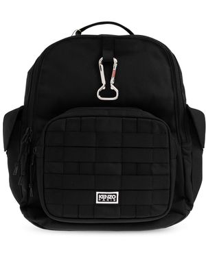 KENZO Backpack With Logo - Black