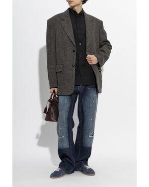 MM6 by Maison Margiela Vintage-Effect Jeans - Black