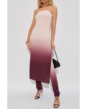 Alaïa Off-Shoulder Jumpsuit - Red