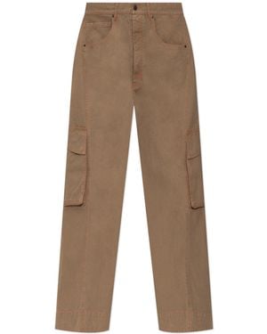 DSquared² Wide-Leg Trousers - Natural
