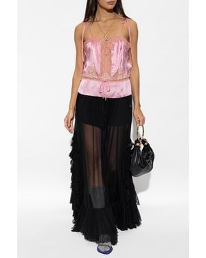 Chloé Top With Lace - Black