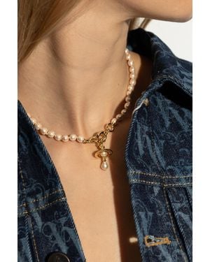 Vivienne Westwood Necklace With Logo - Blue