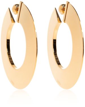 Alaïa Earrings With Logo - Metallic