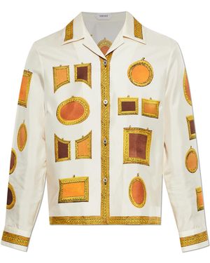 Versace Silk Lingerie Shirt - Metallic