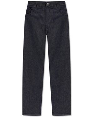 Moncler Jeans With Logo - Blue