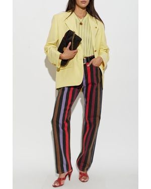 Versace Single-Vent Blazer - Yellow