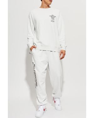 Nike Sweatpants With Ribbed Cuffs - White