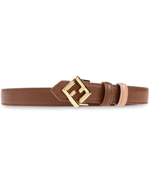 Fendi Leather Belt - Brown