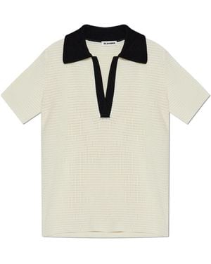 Jil Sander Short Sleeve Jumper - White