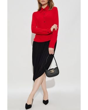 Ferragamo Dress With A Side Slit - Red