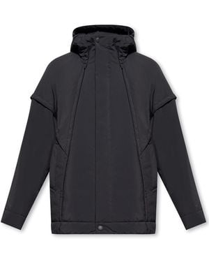 Homme Plissé Issey Miyake Hooded Jacket - Blue