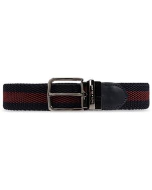 Paul & Shark Belt With Logo - Black