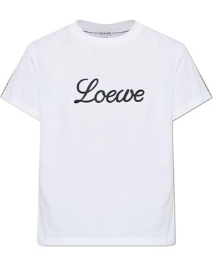 Loewe T-Shirt With Logo - White