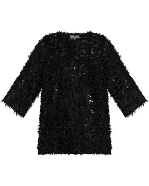 Munthe 'Vinc' Sequin Cardigan - Black