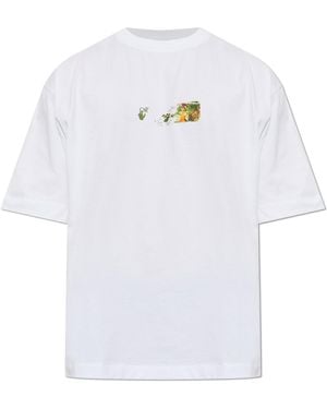 Off-White c/o Virgil Abloh T-Shirt With Printed Logo - White