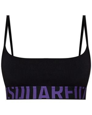 DSquared² Top With Z Logo - Black