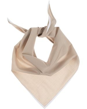 Emporio Armani Triangle Scarf - White