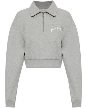 Palm Angels Wide-Leg Trousers - Grey