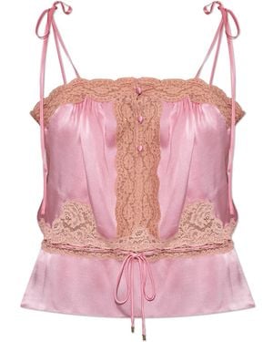 Chloé Top With Lace - Pink