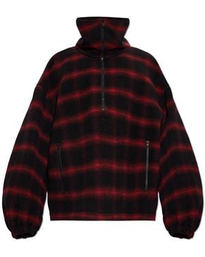 Balenciaga Wool Sweatshirt - Red