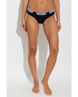 Moschino 2-Pack Of Cotton Briefs - Black