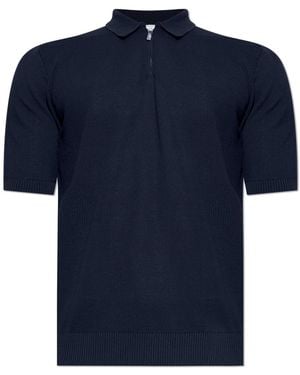 Eleventy Cotton Polo - Blue
