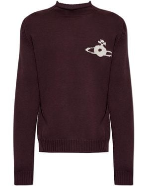 Vivienne Westwood Wool Jumper 'Fisherman' - Purple
