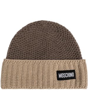 Moschino Cap With Logo Patch - Brown