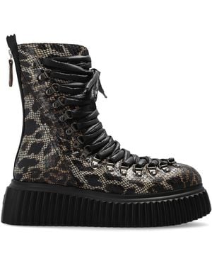 Agl Attilio Giusti Leombruni Platform Ankle Boots 'Dromo' - Black
