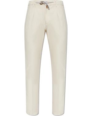 Eleventy Tapered Leg Trousers - Natural
