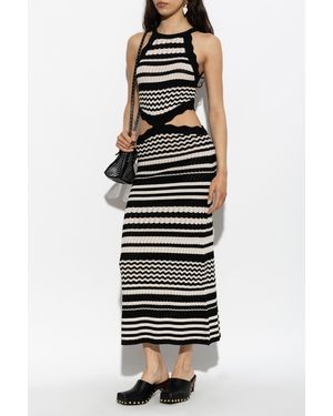Akep Dress With Side Cut-Outs - Black