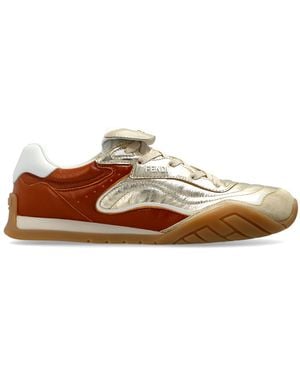 Fendi "Wave Pulse" Sports Shoes - Brown