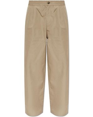 Emporio Armani Pleated Trousers - Natural