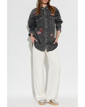 Mother Denim Shirt 'The Exes And Ohs' - Black