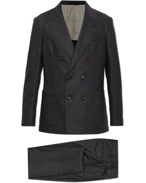 Eleventy Wool Suit - Black