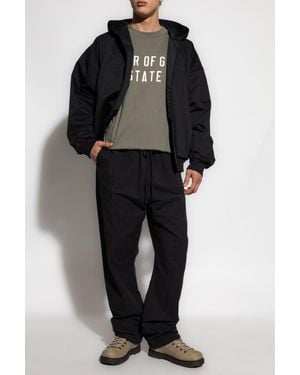 Fear Of God Pants With Stitching On The Legs - Black