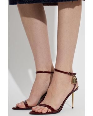 Tom Ford Leather Heeled Sandals - Black