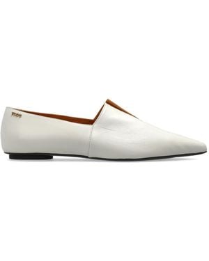 Tod's Pointed-Toe Ballet Flats - White