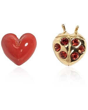 Kate Spade Asymmetric Earrings - Red
