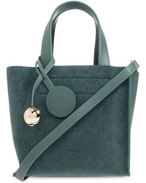 Furla Leather 'Divide It Tote Mini' Bag - Blue