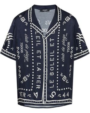 Balmain Short-Sleeved Shirt - Blue