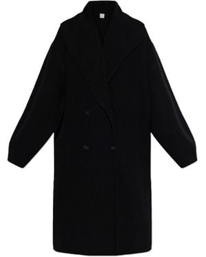 TOTEME Oversized Double-Breasted Cardigan - Black