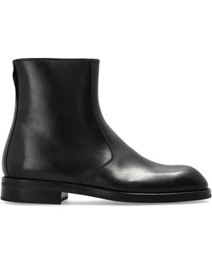 Lemaire Leather Ankle Boots - Black