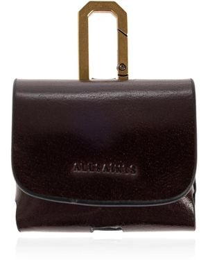 AllSaints Leather Case For Airpods - Black