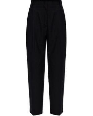 Paul Smith Wool Pleated Trousers - Black